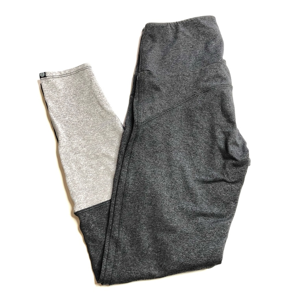 Onzie Leggings Colorblock Grey Olive Green